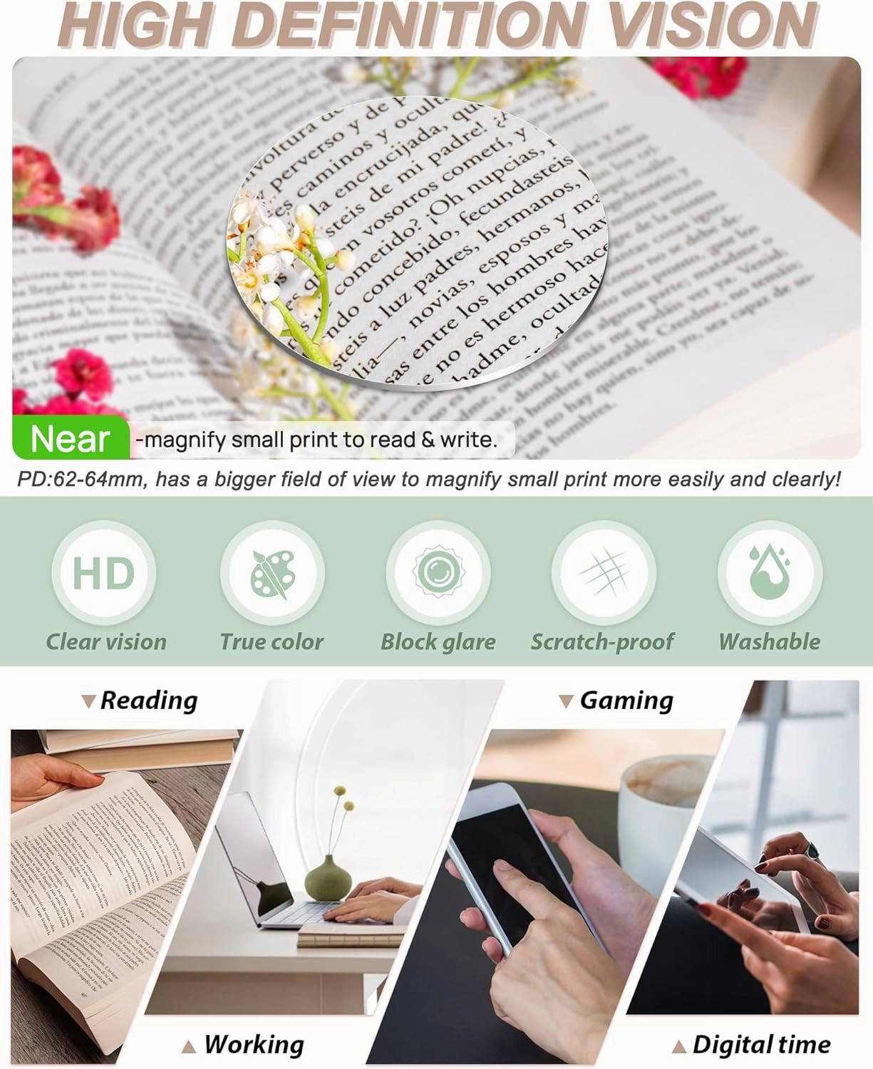 MARE AZZURO Oversized Reading Glasses Women Fashion Large Readers 1.0 1.25 1.5 1.75 2.0 2.25 2.5 2.75 3.0 3.5