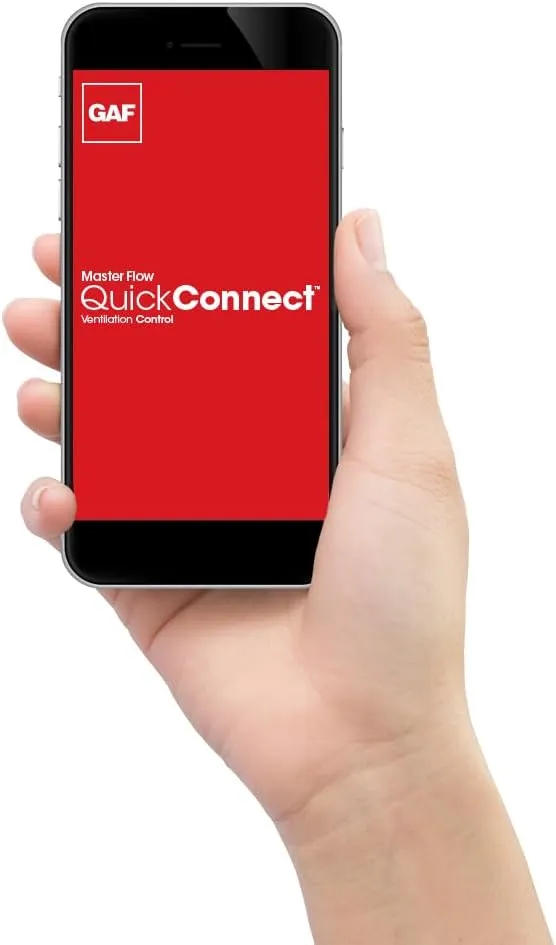 Master Flow GAF Wi-Fi Control Module with QuickConnect Wi-Fi Technology - for Power Attic Vents, Control Humidistat & Thermostat Remotely via App, Works with Android & iOS, Easy Setup