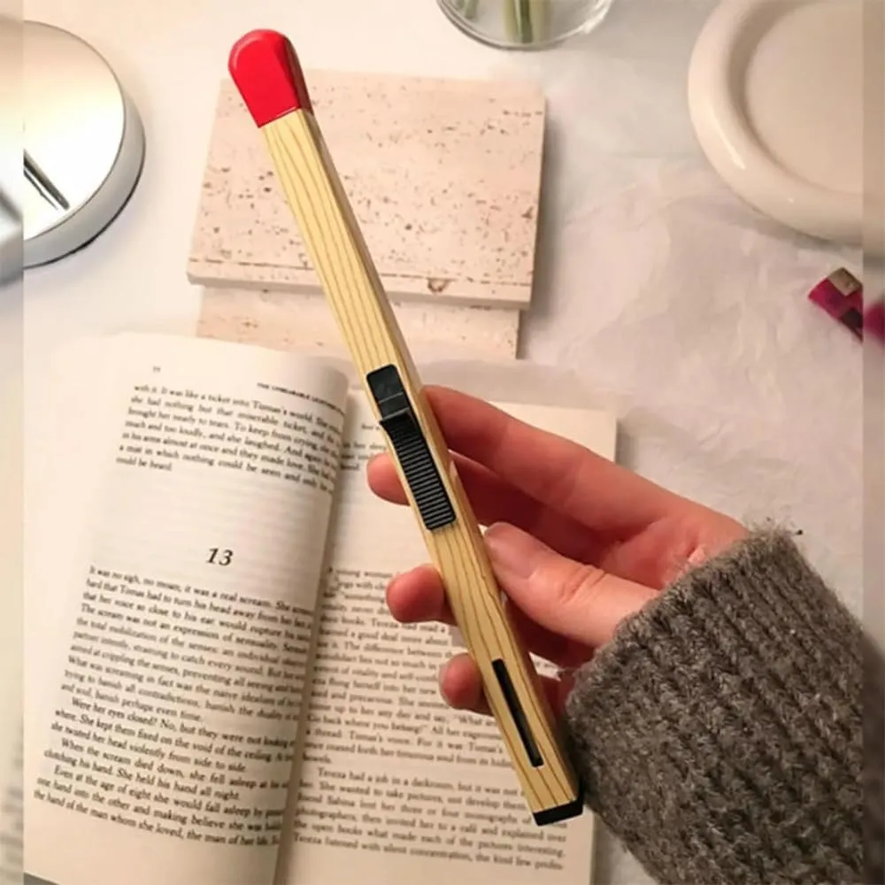 Matchstick Lighter, Match Stick Lighter, Giant Matchstick Lighter, Match Stick Lighter Refillable, Adjustable Large Stick Lighter for Decoration/Collection, Novelty Gift for Men (Brown 3)