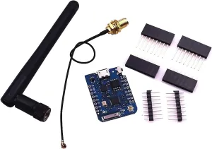 Mayata WEMOS D1 Mini Pro 4MB/16MB External Antenna Connector NodeMCU Based esp8266 Series Antenna ESP-8266EX CP2104 Development Board (Development Board   Antenna 32MBIT=4MB)