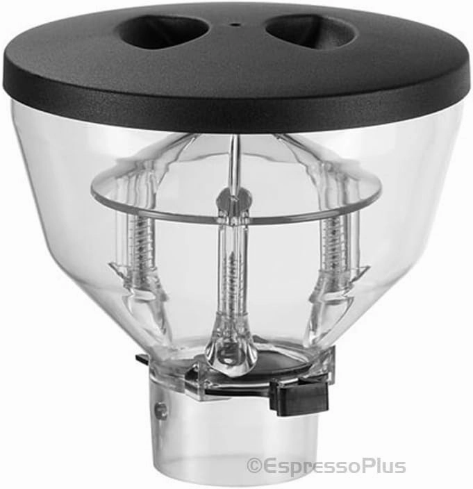 Mazzer Mini Short Low Profile Hopper Complete with Lid & Sliding Gate - OEM/Replacement hopper fits the Mazzer Mini, Mazzer Mini E, and the Super Jolly.