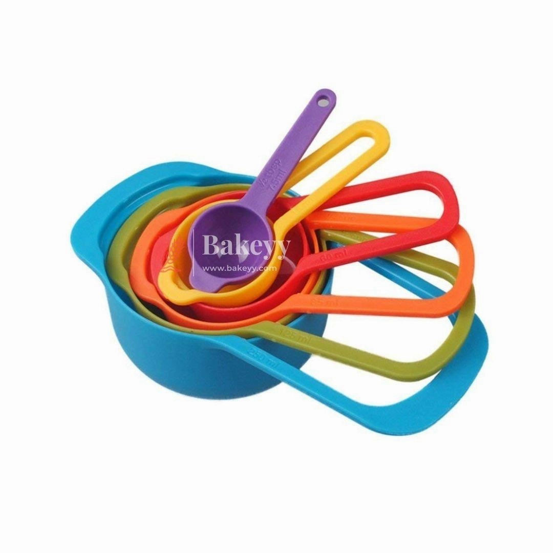 Measuring cup | Multicolor | For Precise, Easy, and Space-saving Cooking (Set Of 6)