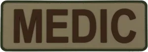 Medic Patch PVC Patch with Hook Fastener Back for Cap Hat Vest Jacket Clothing Bag Backpack Plate Carrier