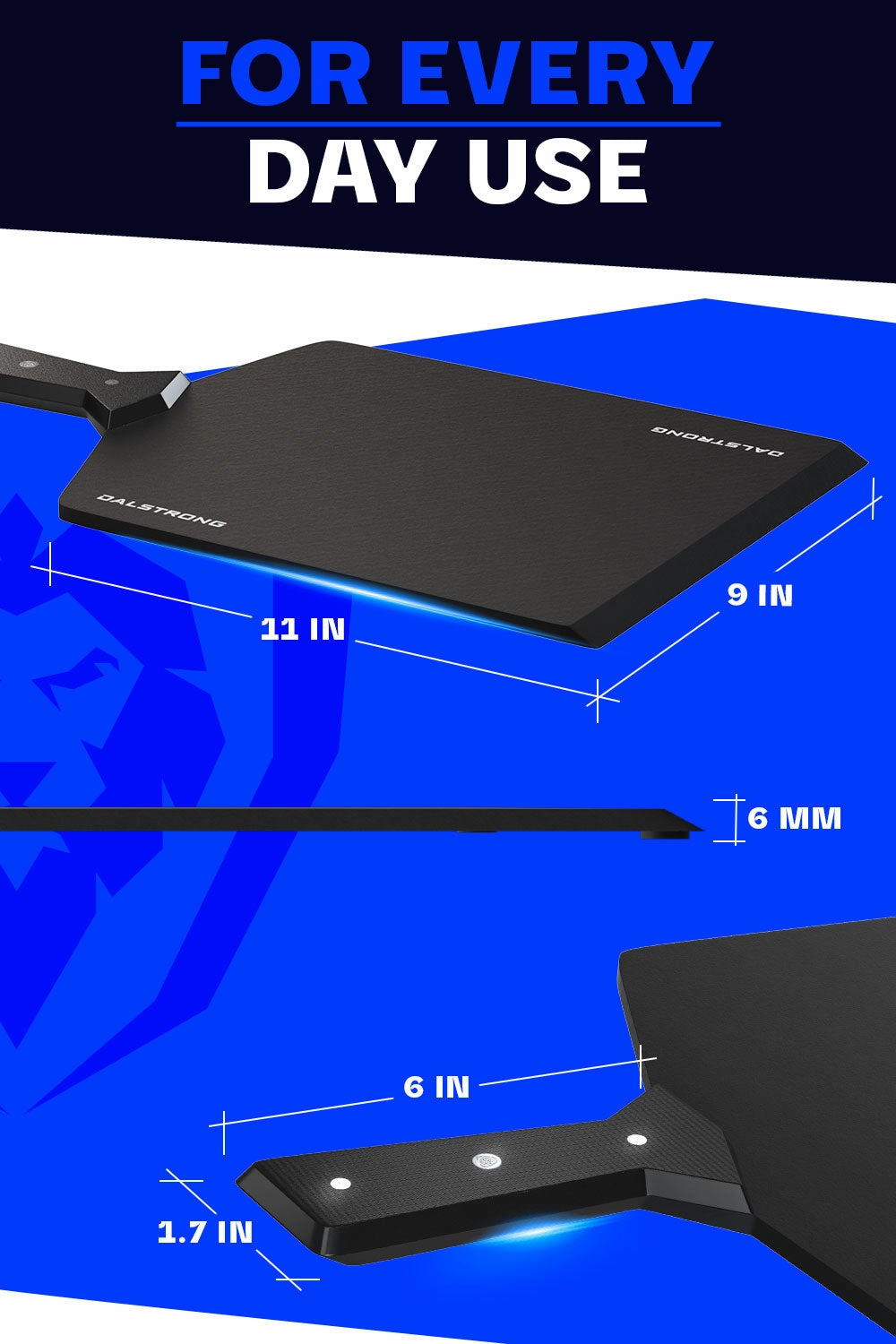 Medium Cutting Board | Infinity Series | Obsidian Black | Dalstrong ©
