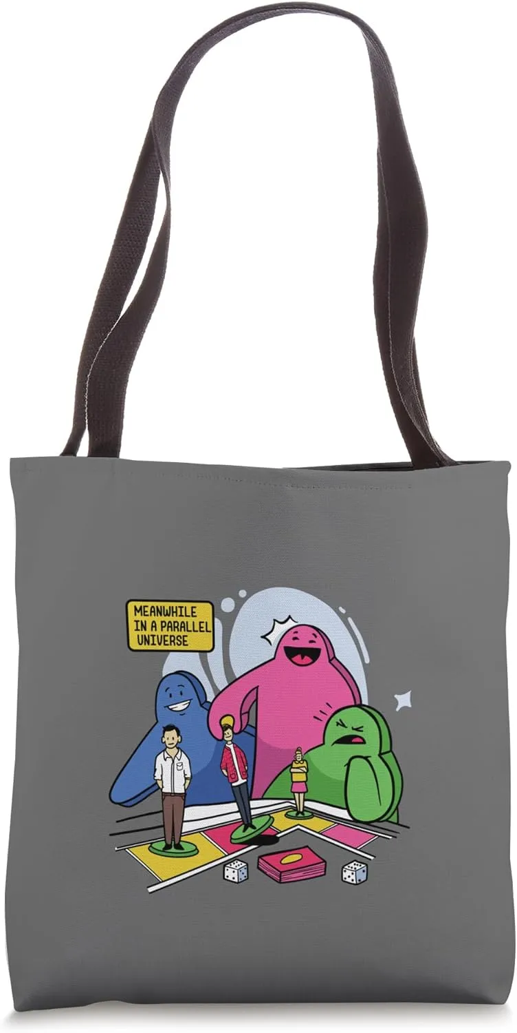 Meeples in Alternate Reality,Parallel Universe of Board Game Tote Bag