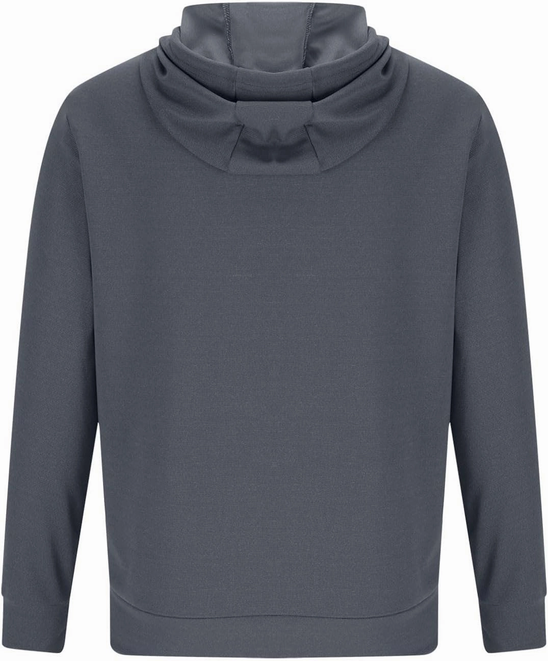 Men Hoodies Waffle Knit Solid Color Fashion Sweatshirts Long Sleeve Comfy Lightweight Hooded Sweatshirt