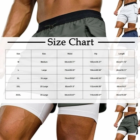 Men's Double-Layer Running 5" Shorts, Lightweight Elastic Waist Sports Clothes Comfy Breathable Shorts with Pockets