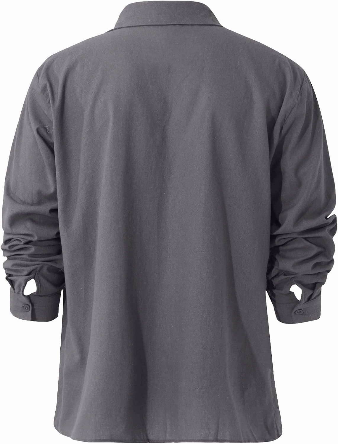Men's Thermal Shirt Designer Spring Summer Casual Cotton Linen Solid Color Long Sleeve Shirts Loose Shirts