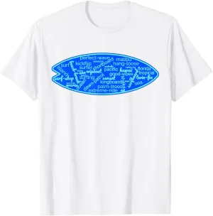 Men's Surfing Cold Water Surfer Pacific Ocean Waves Beach T-Shirt
