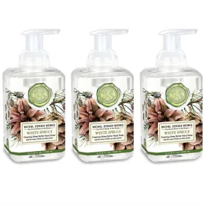 Michel Design Works Foaming Hand Soap, 17.8-Fluid Ounce, White Spruce 3-PACK