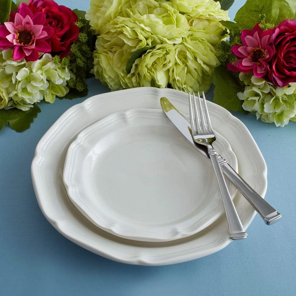 Mikasa French Country Dinner Plate, 10.75", White - F9000-201