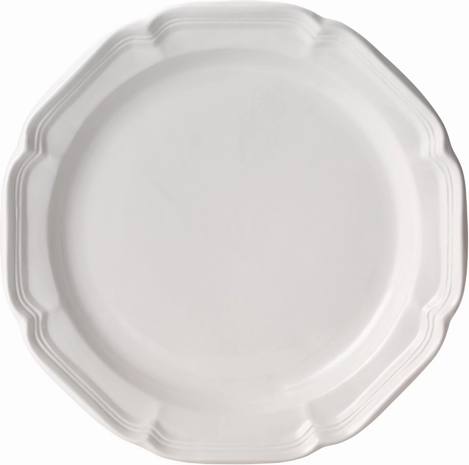 Mikasa French Country Dinner Plate, 10.75", White - F9000-201
