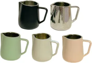 Milisten 25pcs Miniature Coffee Cup Dollhouse Pitchers Almond and Natural Frothing Pitchers for Latte Art and Mini House Decor