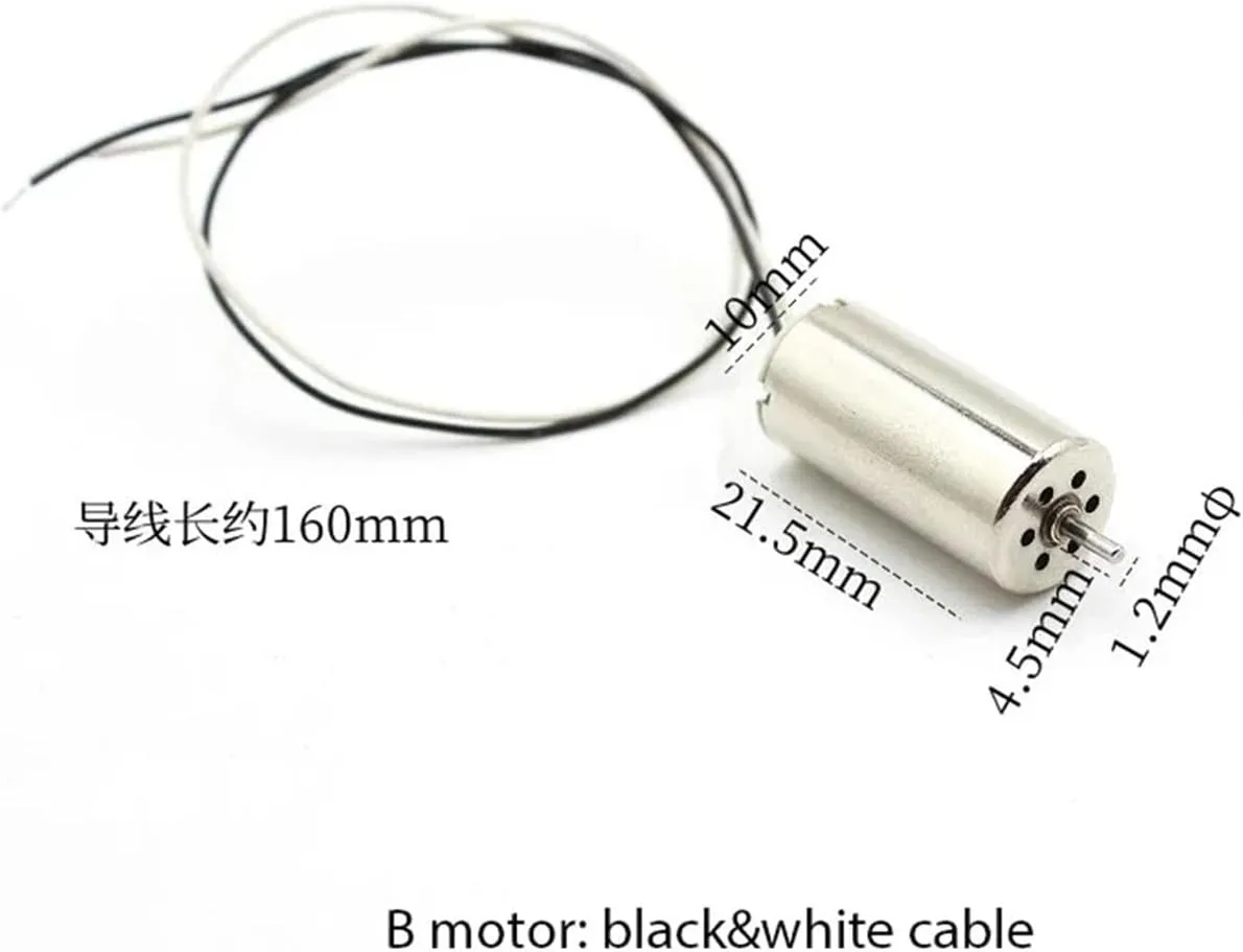 Mini 10mm*20mm 1020 Coreless Motor DC 7.4V 8.4V High Speed with Cooling hole for RC Car Drone Quadcopter Aircraft Engine(1pcs A Motor)