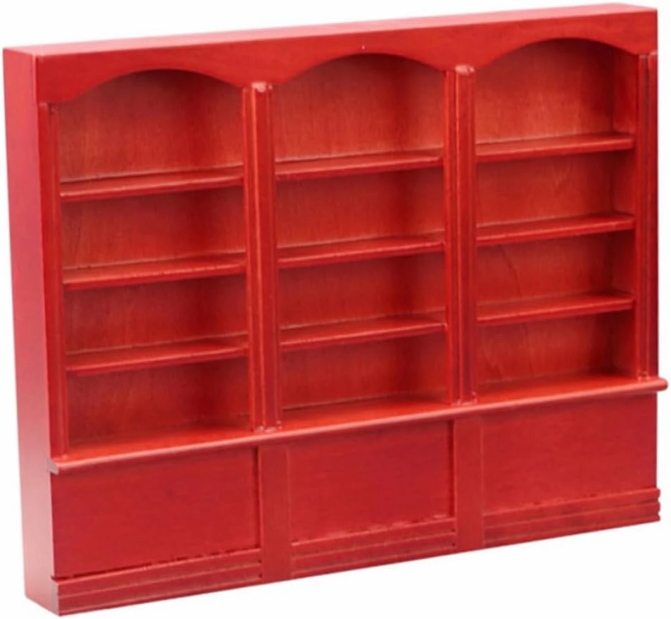 Mini Display Cabinet Book Shelf Model for Doll House Sturdy Decorative Creative Craftsmanship Compact Design