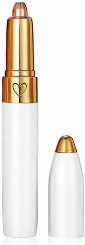 Mini Electric Eyebrow Trimmer Pen - White - for Precise Eyebrow Grooming