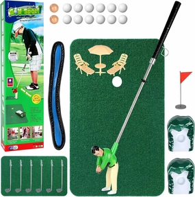 Mini Golf Games Funny Men Golf Gifts, Unique Mini Golfer On A Stick for Father’s Gift/Retirement Gift, Funny Games for The Whole Family, Birthday Golf Toys for 6 7 8 9 Year Old Boys Girls