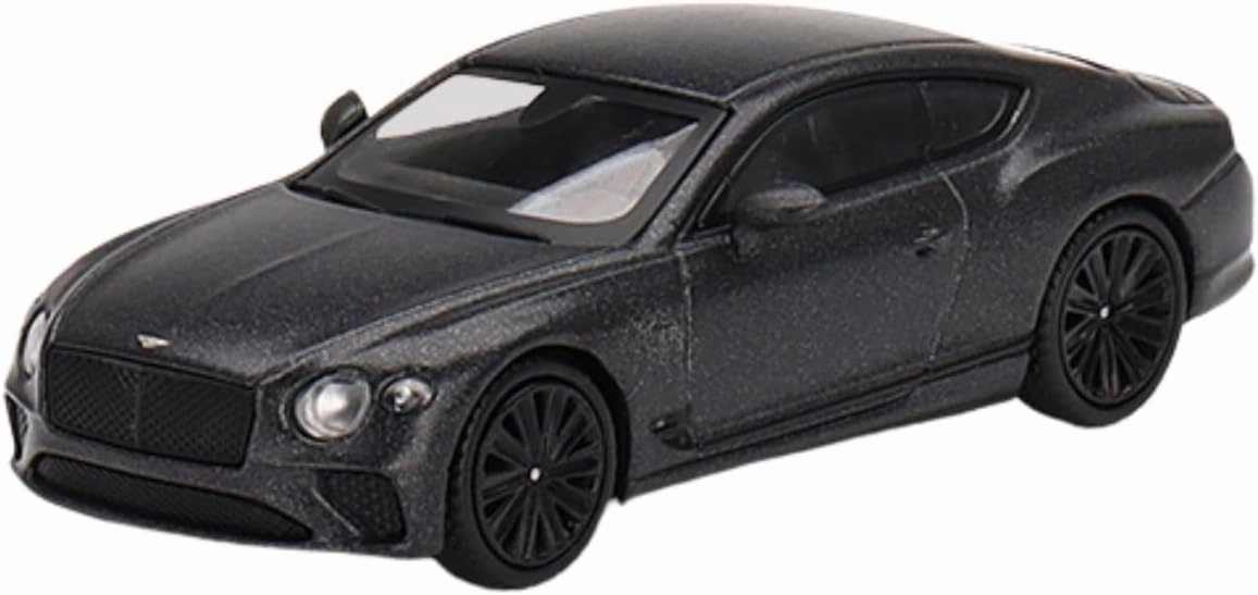 Mini GT 1:64 Scale Diecast Model Car Compatible with Bentley Continental GT Speed (2022) in Anthracite Satin
