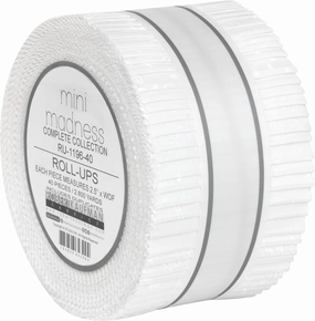Mini Madness Roll Up 40 2.5-inch Strips Jelly Roll Robert Kaufman Fabrics RU-1196-40