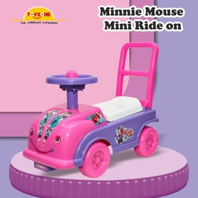 Mini Mouse Mini Ride On | Push Ride-on | Push Car with Storage | Ride-On Car with Backrest | Ride On for Toddlers | For Kids 3  years