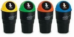 Mini Trash / Dust bin for keep your car organised ( Random colour)