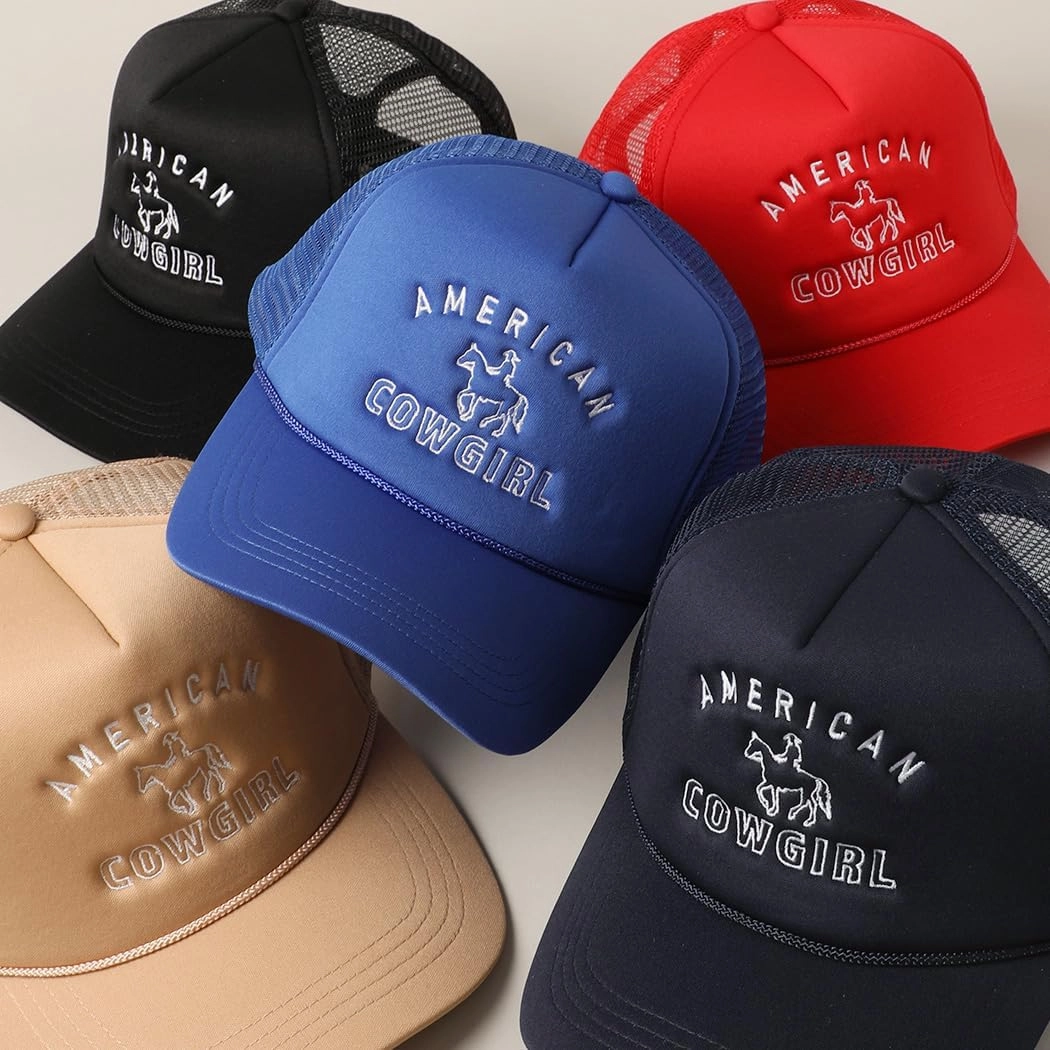 MIRMARU Retro Foam Mesh Trucker hat Trendy Design Summer Baseball Cap for Womens