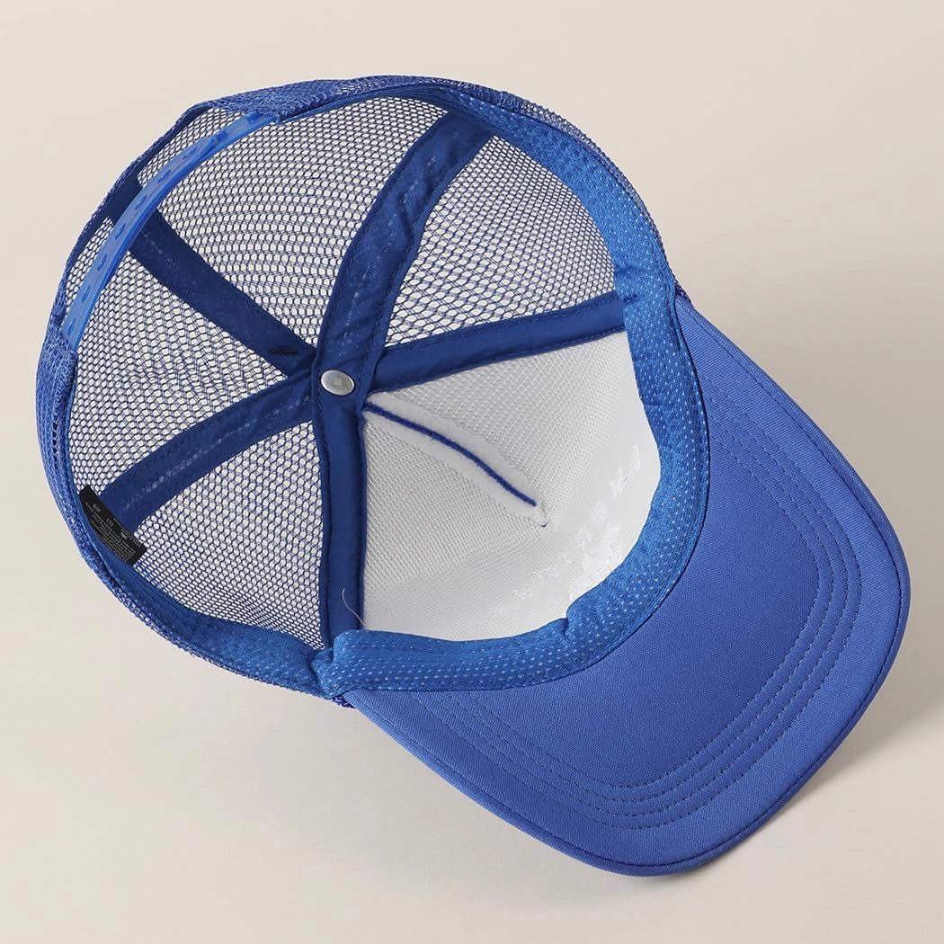 MIRMARU Retro Foam Mesh Trucker hat Trendy Design Summer Baseball Cap for Womens