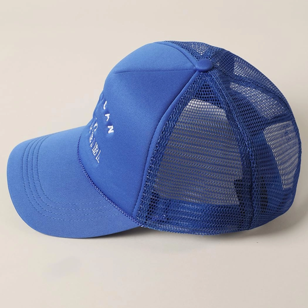 MIRMARU Retro Foam Mesh Trucker hat Trendy Design Summer Baseball Cap for Womens