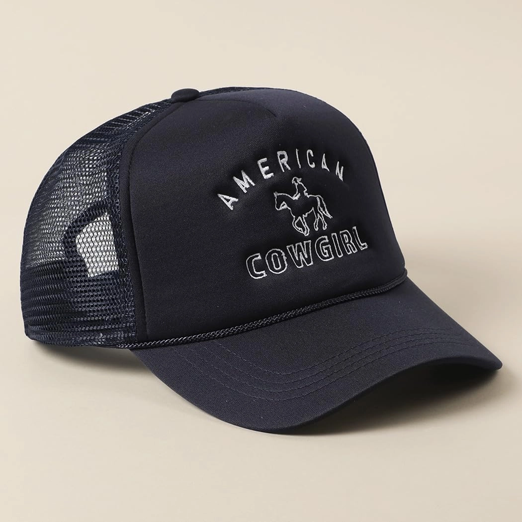 MIRMARU Retro Foam Mesh Trucker hat Trendy Design Summer Baseball Cap for Womens
