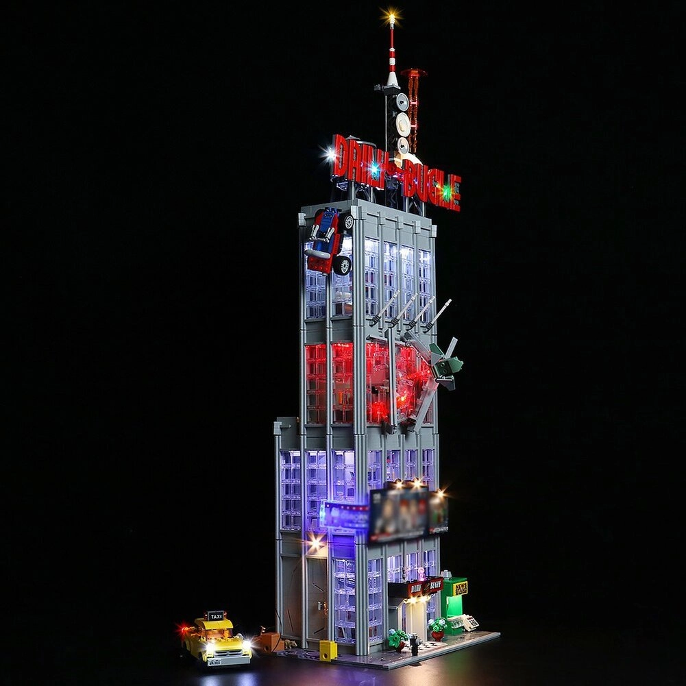 MOC  Compatible  LED Light Kit For 76178 Daily Bugle Building Blocks Set (NOT Include the Model) Bricks DIY Toys
