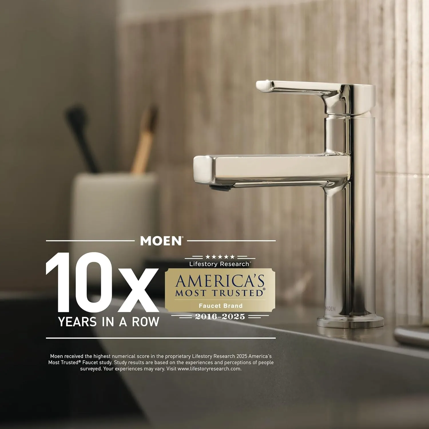 Moen Eva Brushed Nickel Two-Handle High Arc Widespread Bathroom Sink Faucet for 3-Hole Setups with Valve Included, TV6420BN
