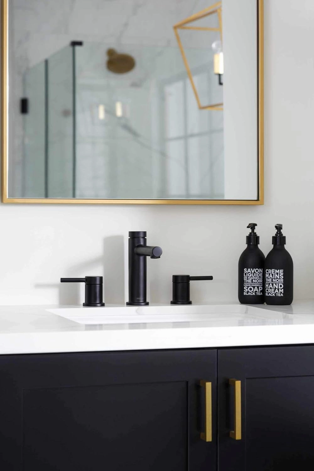 Moen Align Brushed Gold Two-Handle Three-Hole Modern Widespread Bathroom Faucet Trim Kit, Valve Required, T6193BG