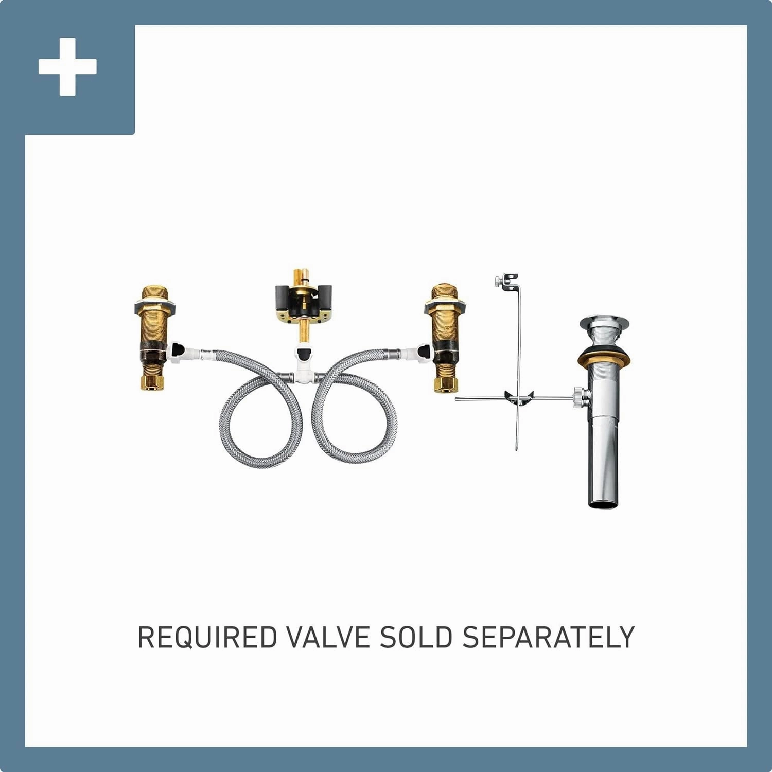 Moen Brushed Gold Cia Widespread 2-Handle High-Arc Bathroom Faucet , 3-Hole Bathroom Sink Faucet, Valve Required, T6222BG
