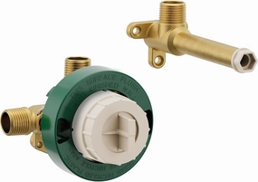 Moen WMV130CIS M-Pact Single Handle Wall Mount Filler High Flow Tub Faucet Rough-in Valve with CC/ICS Connections, or Unfinished