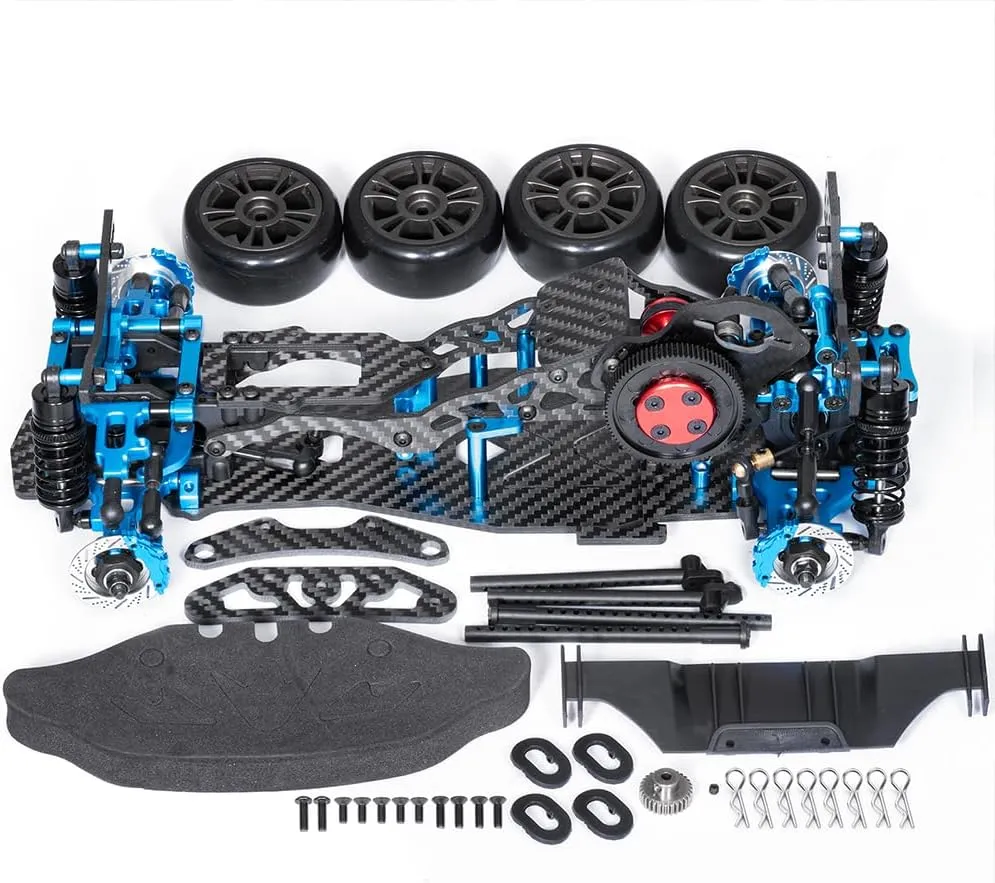 MOHERO 1/10 RC Chassis Frame Kit Sakura D5 Mini MR RC Flat Road Drift Car Chassis Kit Upgrade Part
