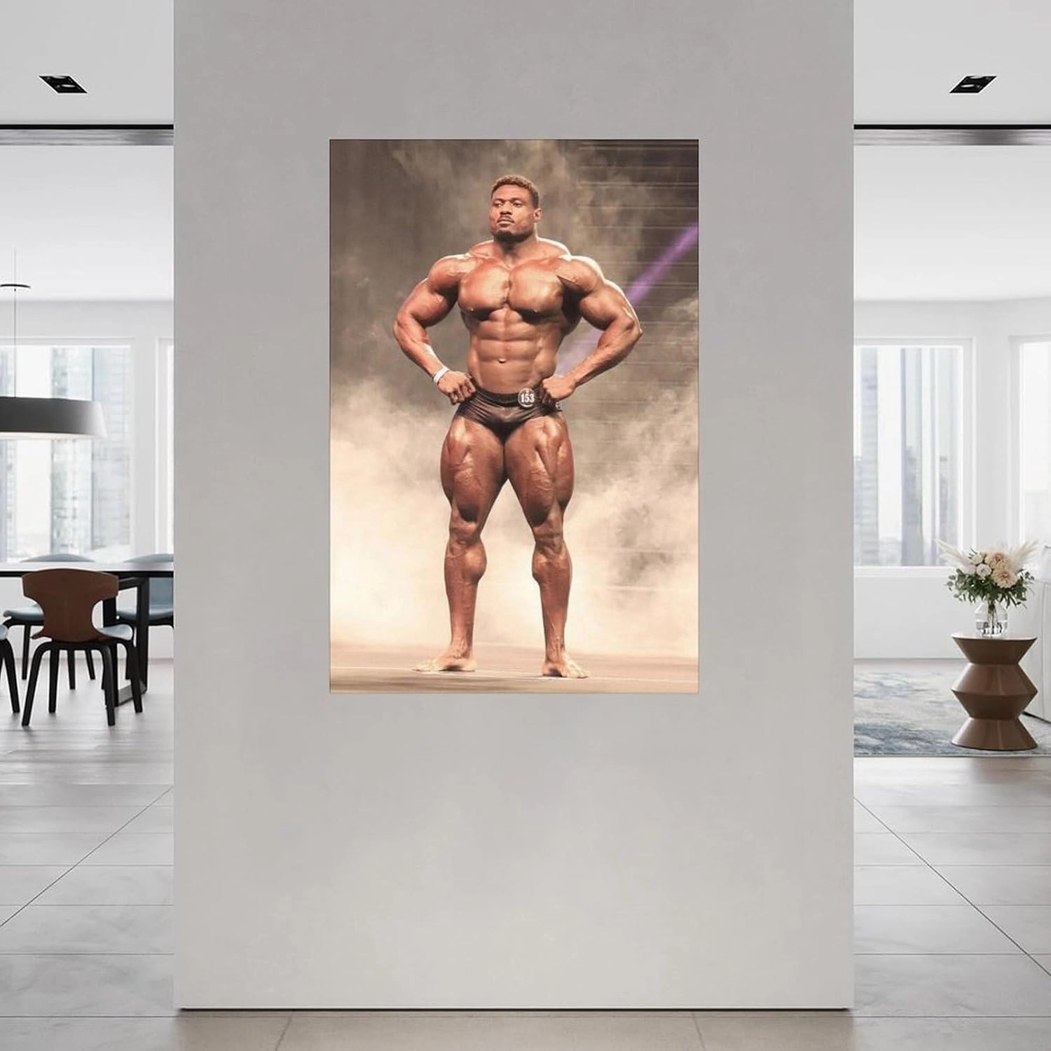 Mr. Bodybuilder Andrew Jacked Sexy Muscle Poster (1) Canvas Painting Posters And Prints Wall Art for Living Room Bedroom Decor 12x18inch(30x45cm) Unframe-style