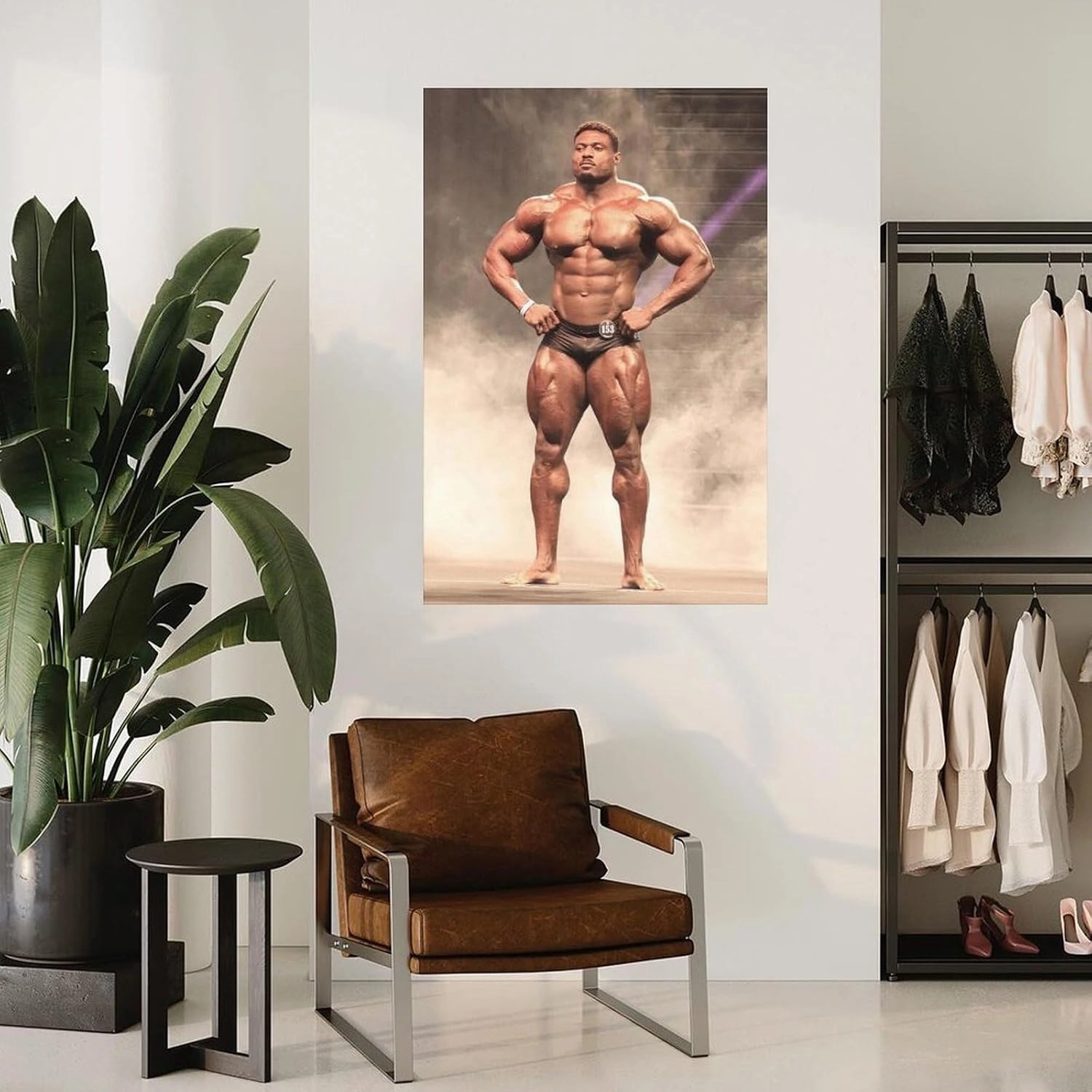 Mr. Bodybuilder Andrew Jacked Sexy Muscle Poster (1) Canvas Painting Posters And Prints Wall Art for Living Room Bedroom Decor 12x18inch(30x45cm) Unframe-style