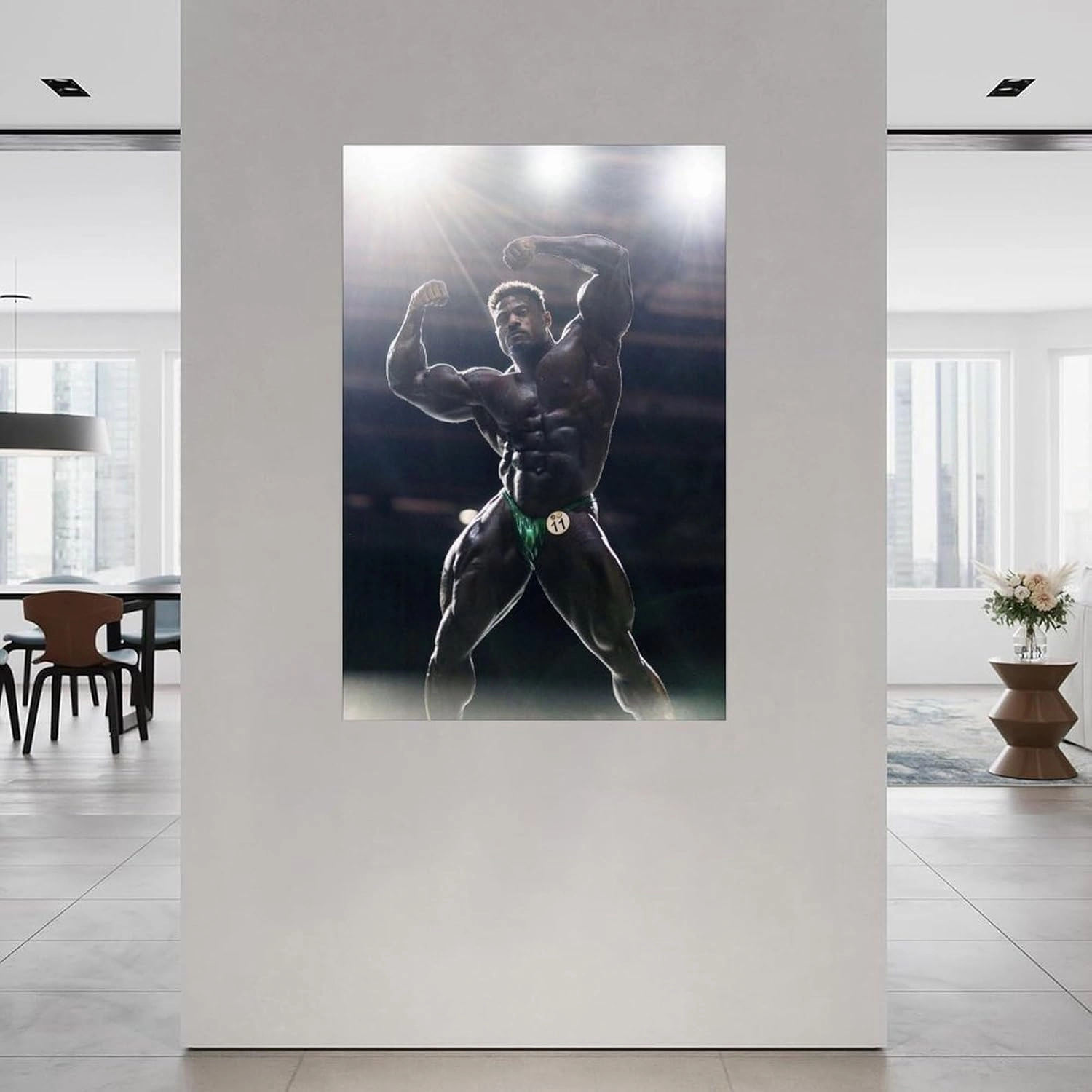 Mr. Bodybuilder Andrew Jacked Sexy Muscle Poster (2) Canvas Painting Posters And Prints Wall Art for Living Room Bedroom Decor 08x12inch(20x30cm) Unframe-style