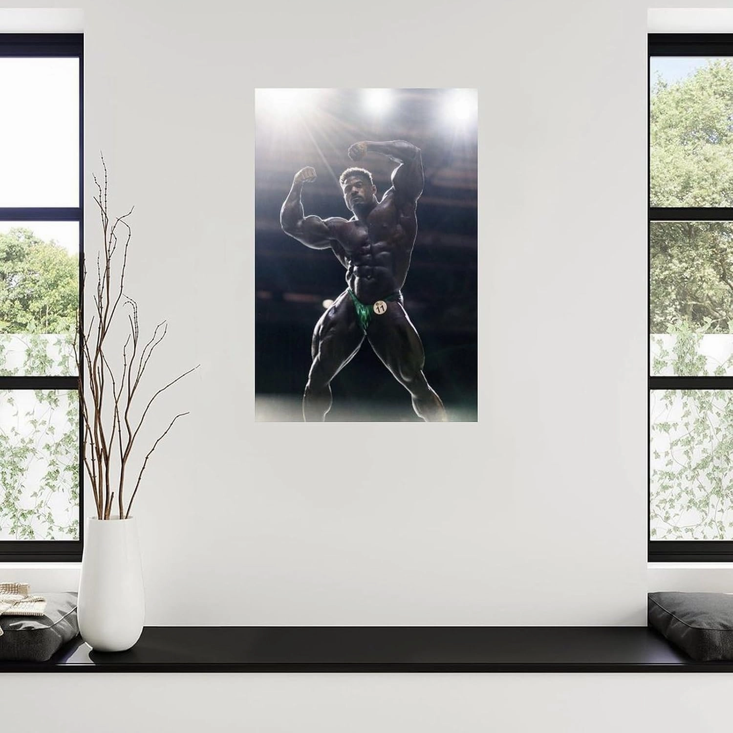 Mr. Bodybuilder Andrew Jacked Sexy Muscle Poster (2) Canvas Painting Posters And Prints Wall Art for Living Room Bedroom Decor 08x12inch(20x30cm) Unframe-style