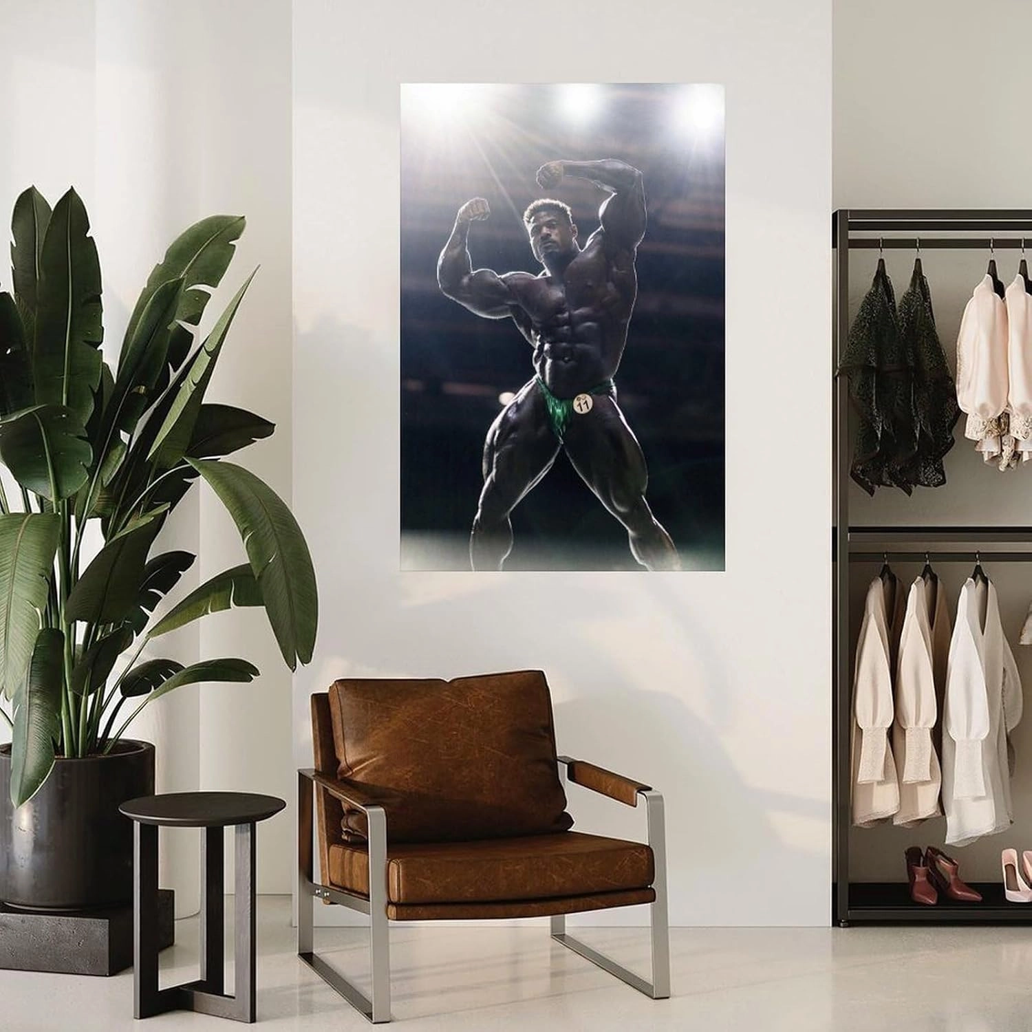 Mr. Bodybuilder Andrew Jacked Sexy Muscle Poster (2) Canvas Painting Posters And Prints Wall Art for Living Room Bedroom Decor 08x12inch(20x30cm) Unframe-style