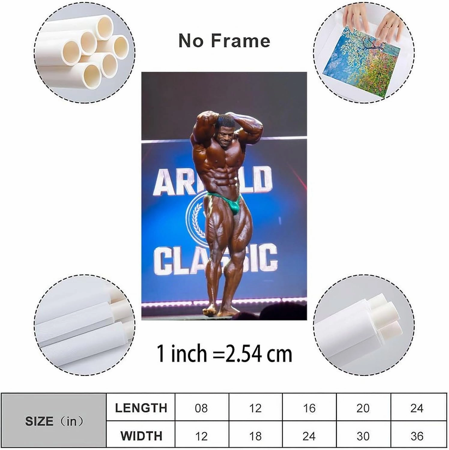 Mr. Bodybuilder Andrew Jacked Sexy Muscle Poster (3) Canvas Painting Wall Art Poster for Bedroom Living Room Decor 12x18inch(30x45cm) Unframe-style