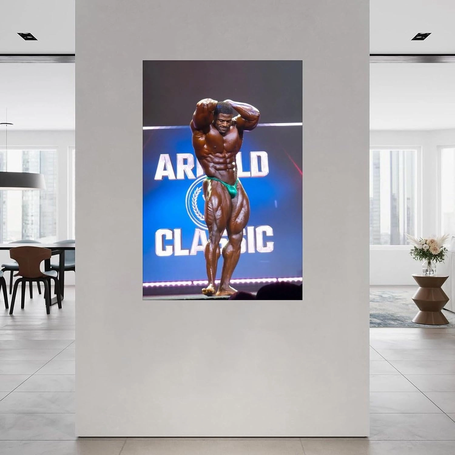 Mr. Bodybuilder Andrew Jacked Sexy Muscle Poster (3) Canvas Painting Wall Art Poster for Bedroom Living Room Decor 12x18inch(30x45cm) Unframe-style