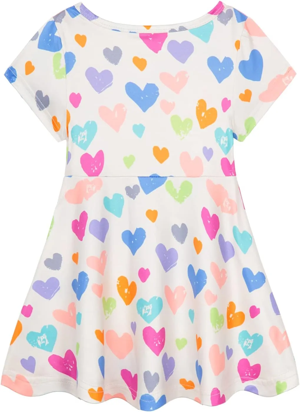 Mud Kingdom Little Girls Twirly Skater Dress for School Party Summer A-Line
