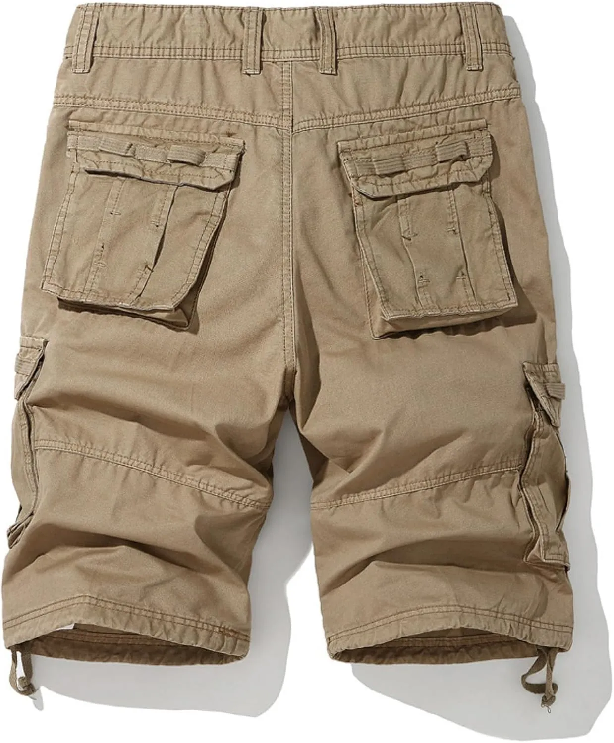 Muscularfit Mens Cargo Shorts Lightweight Multi Pockets Buckle Zipper Tooling Shorts Big and Tall Athletic Gym Workout Shorts