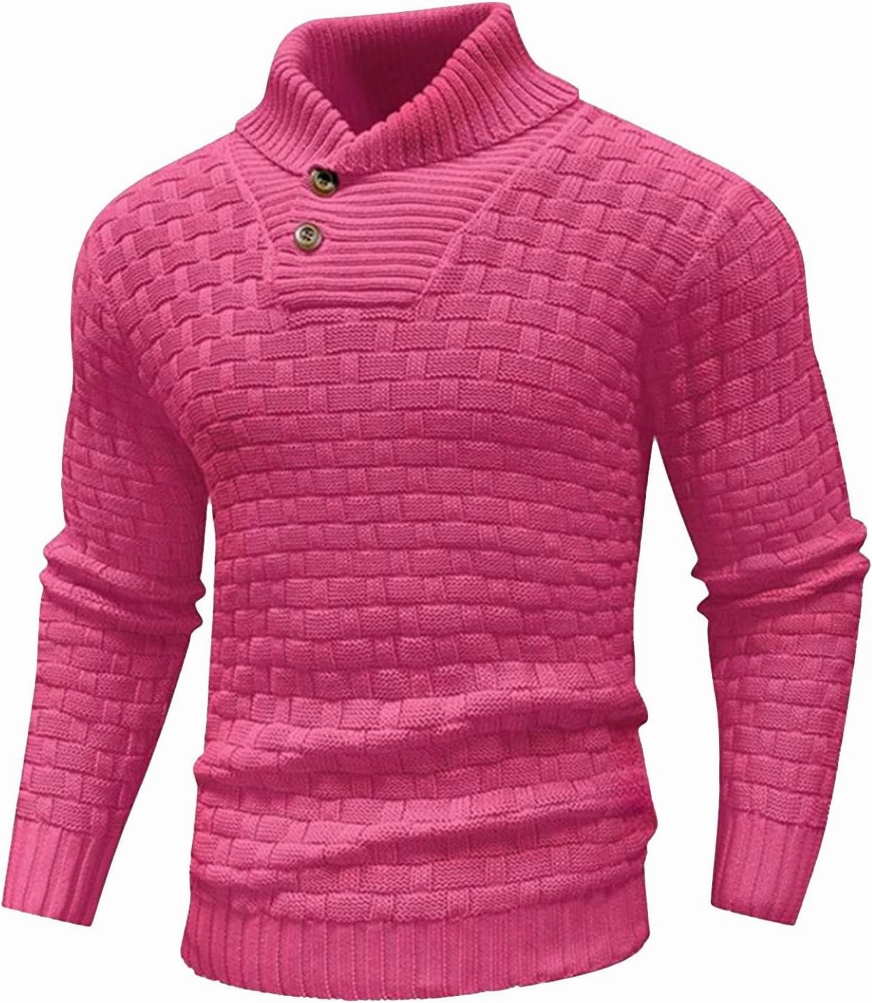 Muscularfit Mens Button Sweaters Casual Fashion Design Turtleneck Sweater Lightweight Knitted Pullover Sweaters Fall Outfits