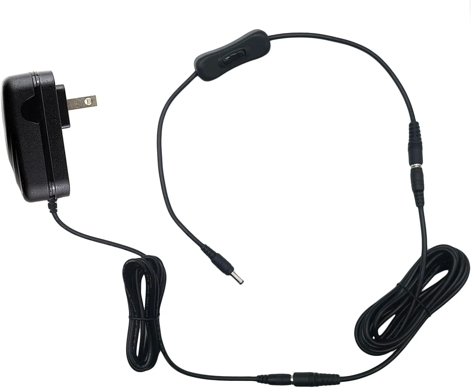 MyVolts 9V Power Supply Adaptor Compatible with Fulltone Mini-Deja Vibe 2 Effects Pedal - US Plug with Extension and ON/Off Switch