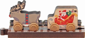 NameTrains Santa & Reindeer Train Set - Made in USA
