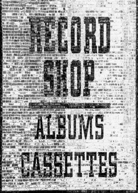 Nashville Record Shop Sign - Two Stories Tall (RQ0A7969)