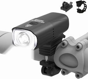 Navi350 Ultra Bright Bike Lights for Night Riding,IPX6 Waterproof,HIGT Beam,Type-C Rechargeable Headlight,3 Light Modes,Bicycle Front Light,Go pro Lightweight Mountain Bicycle Helmet Light.