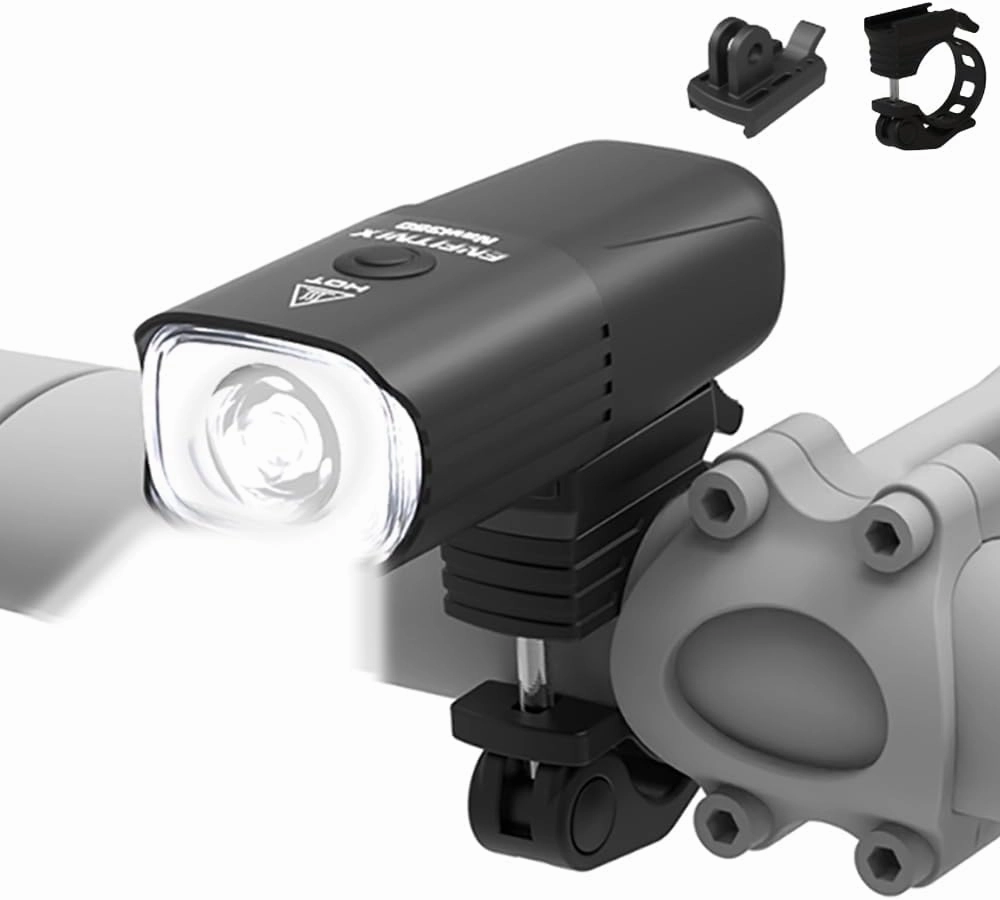 Navi350 Ultra Bright Bike Lights for Night Riding,IPX6 Waterproof,HIGT Beam,Type-C Rechargeable Headlight,3 Light Modes,Bicycle Front Light,Go pro Lightweight Mountain Bicycle Helmet Light.